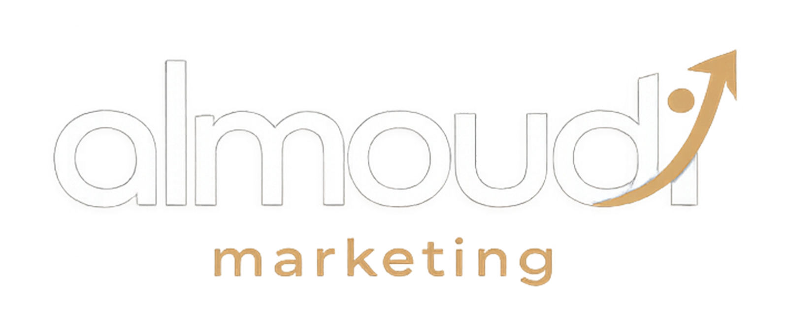 Almoudi Marketing شعار - النسخة البيضاء
